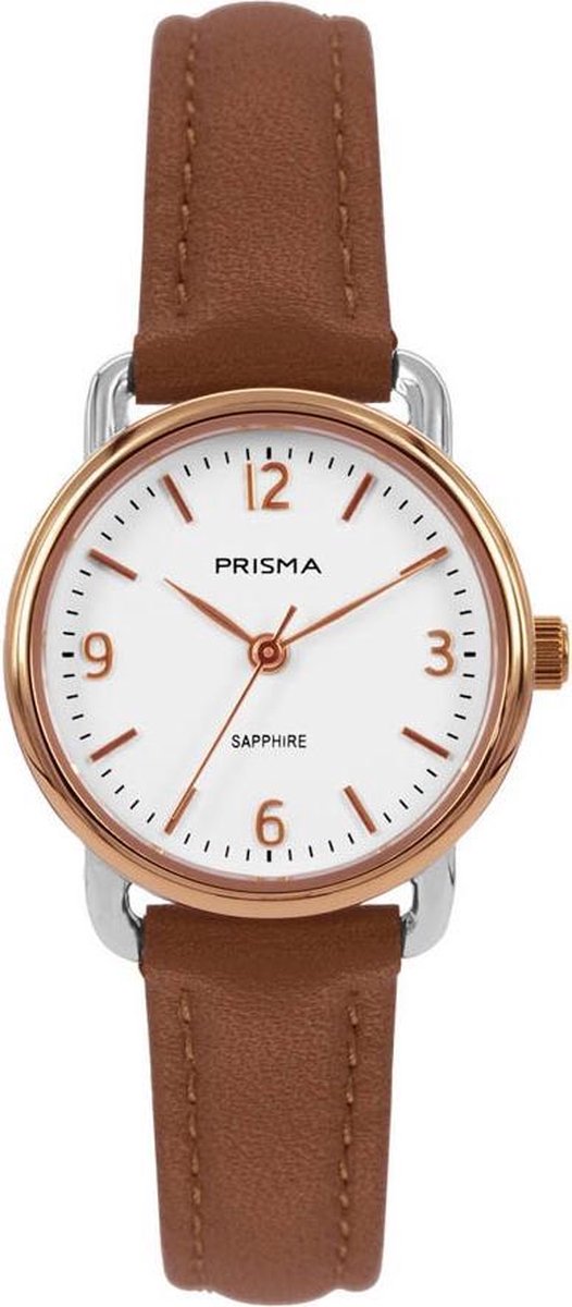 Prisma horloge P.1988 dames edelstaal saffierglas 5 ATM