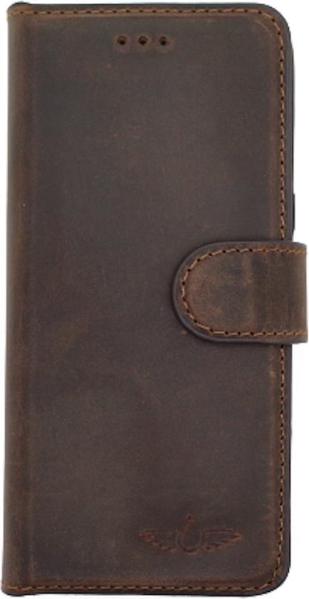 GALATA® Echte lederen bookcase wallet Apple iPhone 6/6s handarbeid door... | bol.com