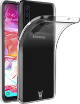 iCall - Samsung Galaxy A70 Hoesje - Transparant TPU Siliconen Soft Case