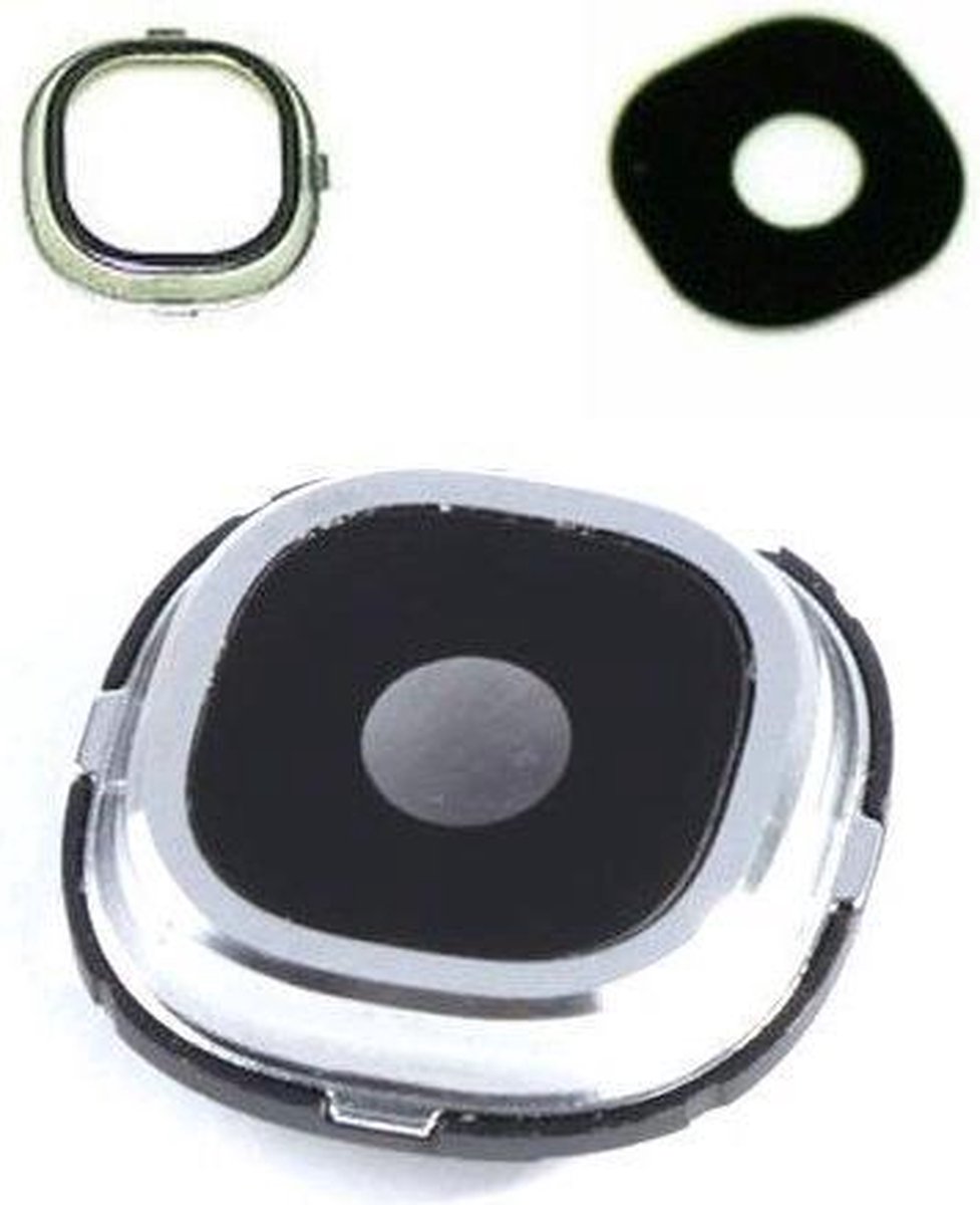 Camera lens cover - zilver - geschikt voor de Samsung S4
