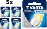 5 Stuks - Varta CR2016 Professional Electronics 3V 90mAh Lithium knoopcel