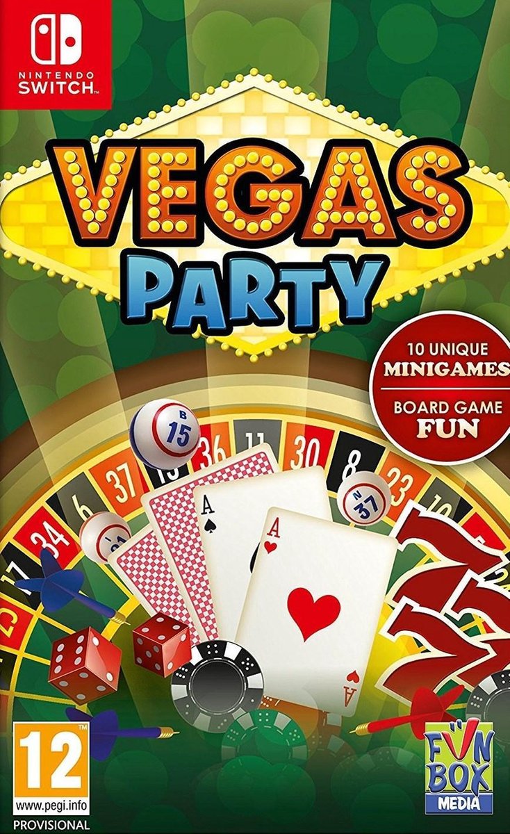 Funbox Media Vegas Party, Nintendo Switch, Multiplayer modus, T (Tiener)