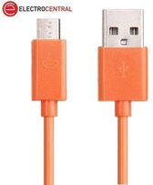 Micro USB Data & Oplader kabel voor Nokia, Sony Ericsson, Samsung, LG, BlackBerry en HTC Lengte: 1m (oranje)
