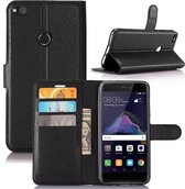 Book Case - Geschikt voor Huawei P8 Lite (2017) Hoesje - Zwart