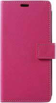 Shop4 - LG Stylus 3 Cover - Wallet Case Chique Leer Roze