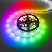 LEDstrip RGB+warmwit | 12V DC - 14,4W - 30+30 LED's/m | waterdicht IP65 | 5 meter | dimbaar