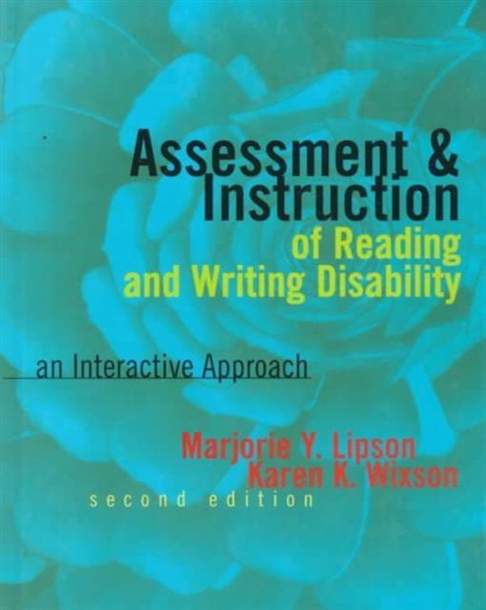 Assessment and Instruction of Reading and Writing Disability, Karen K