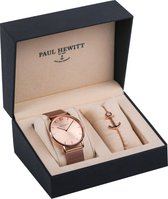 Paul Hewitt Perfect Match Rose Sunray and Anchor Spirit - PH-PM-1 - Horloge en armband - Staal - Rosekleurig - Ø39mm