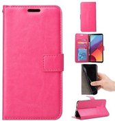 Nokia 5 Book PU lederen Portemonnee hoesje Book case roze