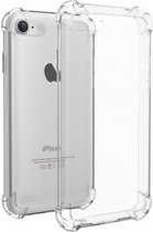 iPhone 8 Plus Anti shock hoesje + tempered glass screenprotector - Schokbestendig - combo