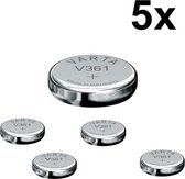 5 Stuks - Varta V361 18mAh 1.55V horloge knoopcel batterij