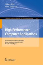 Communications in Computer and Information Science 595 - High Performance Computer Applications