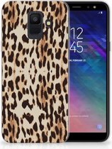 Geschikt voor Samsung Galaxy A6 (2018) Uniek TPU Hoesje Leopard