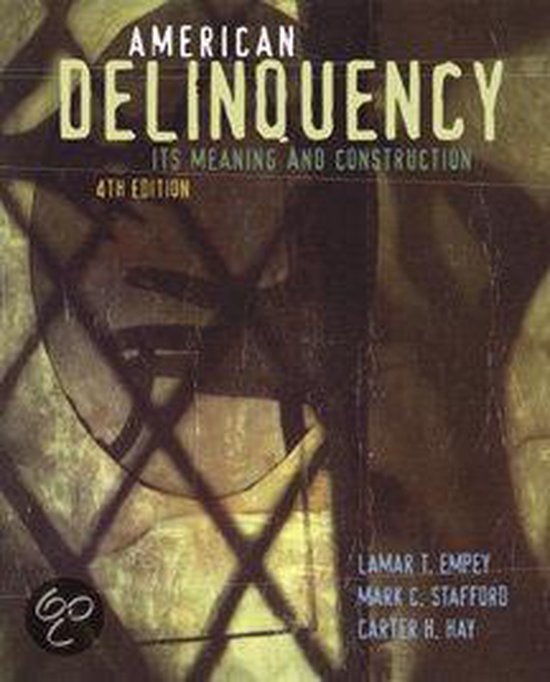 American Delinquency 9780534507077 Lamar T. Empey Boeken
