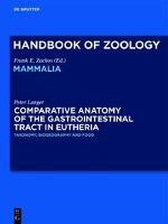 Comparative Anatomy of the Gastrointestinal Tract in Eutheria I