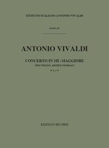 Concerto in Mib Maggiore per Violino, Archi e BC