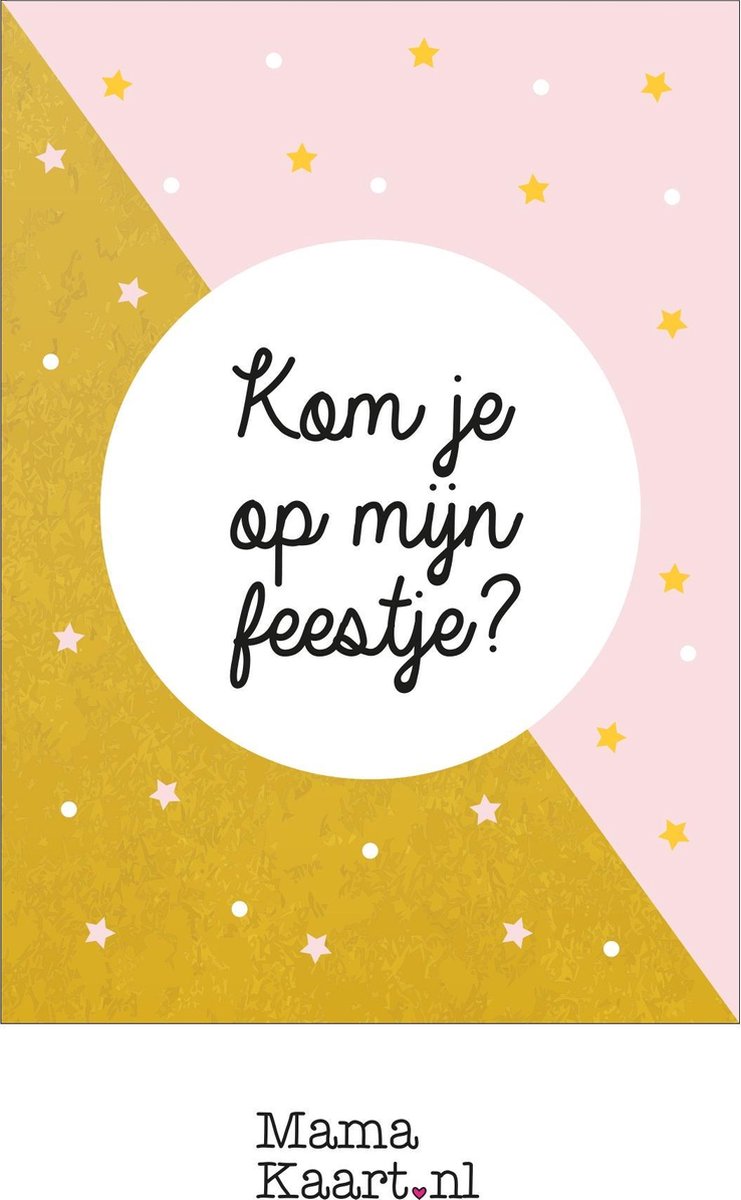 Uitnodigingen feestje - meisje - MamaKaart.nl