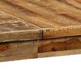 Eettafel 180x90x76 cm gerecycled teakhout en staal
