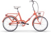 Angela Angela Vouwfiets 20 Inch vrijloop + 2 Vbrakes oranje