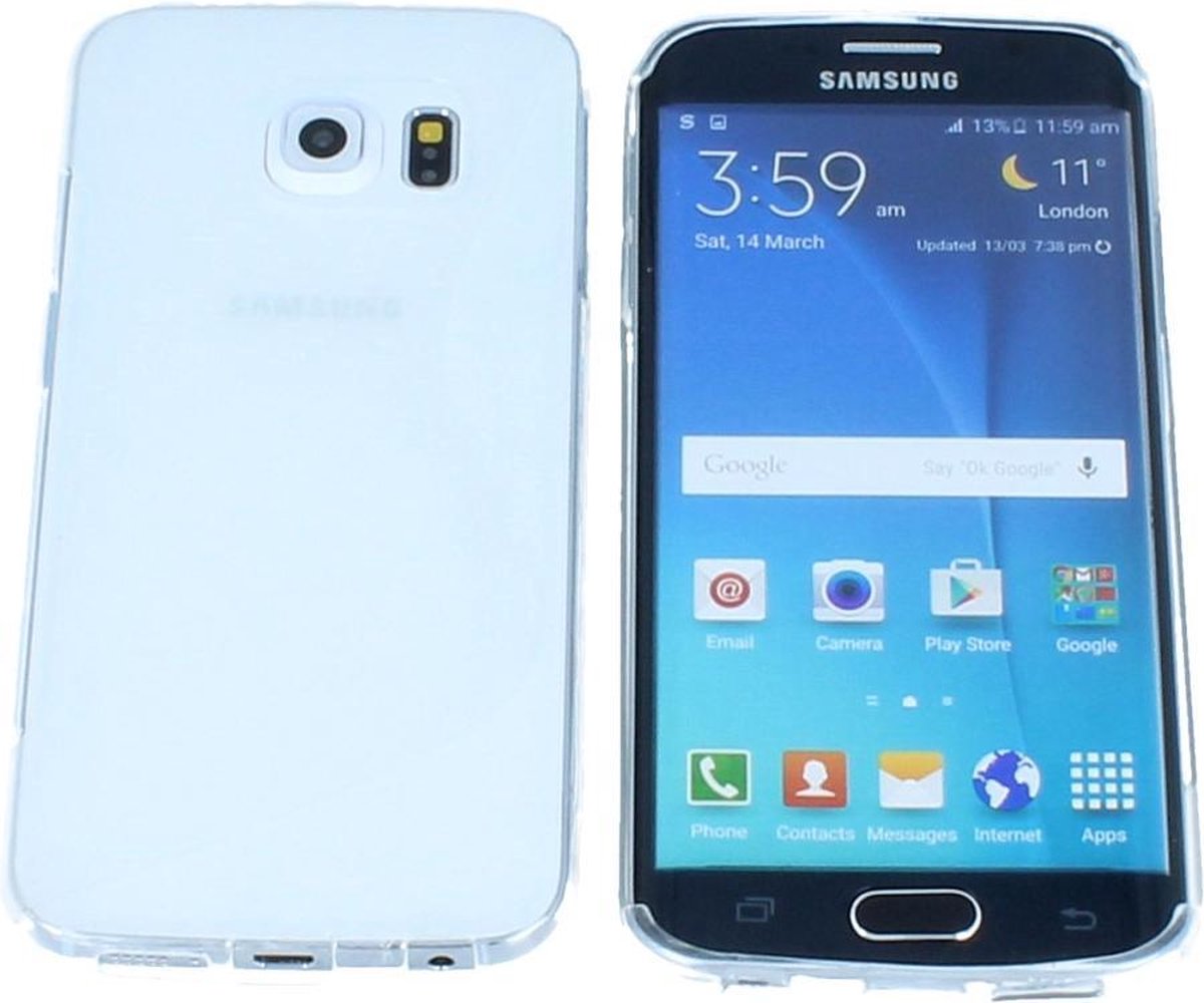 Samsung Galaxy S6 Edge S Line Gel Silicone Case Hoesje Transparant
