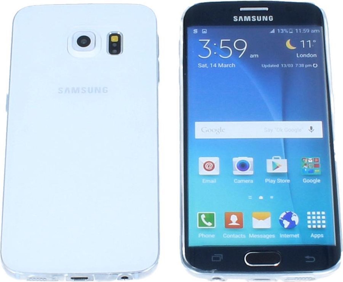 Samsung Galaxy S6 Edge, 0.35mm Ultra Thin Matte Soft Back Skin case Transparant
