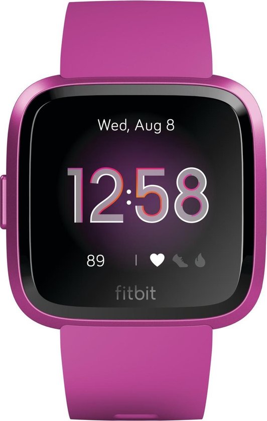 Fitbit Versa Lite - Smartwatch dames - Magenta