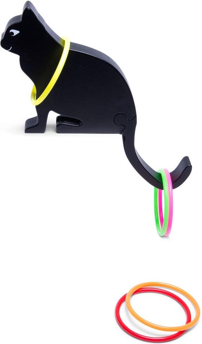 BS Toys Kattenstaart Gooien - Zwart - Hout - Buitenspel - Werpspel - Kattenspel — afbeelding 7