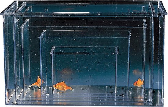 Plastic aquarium - XL - 40,5 x 25,7 x 22 cm - 22L | bol.com
