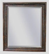 Brocante spiegel Sevilla Bruin eiken large 80mm          Buitenmaat 67x92cm