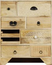 Ladekast 60x30x75 cm massief mangohout