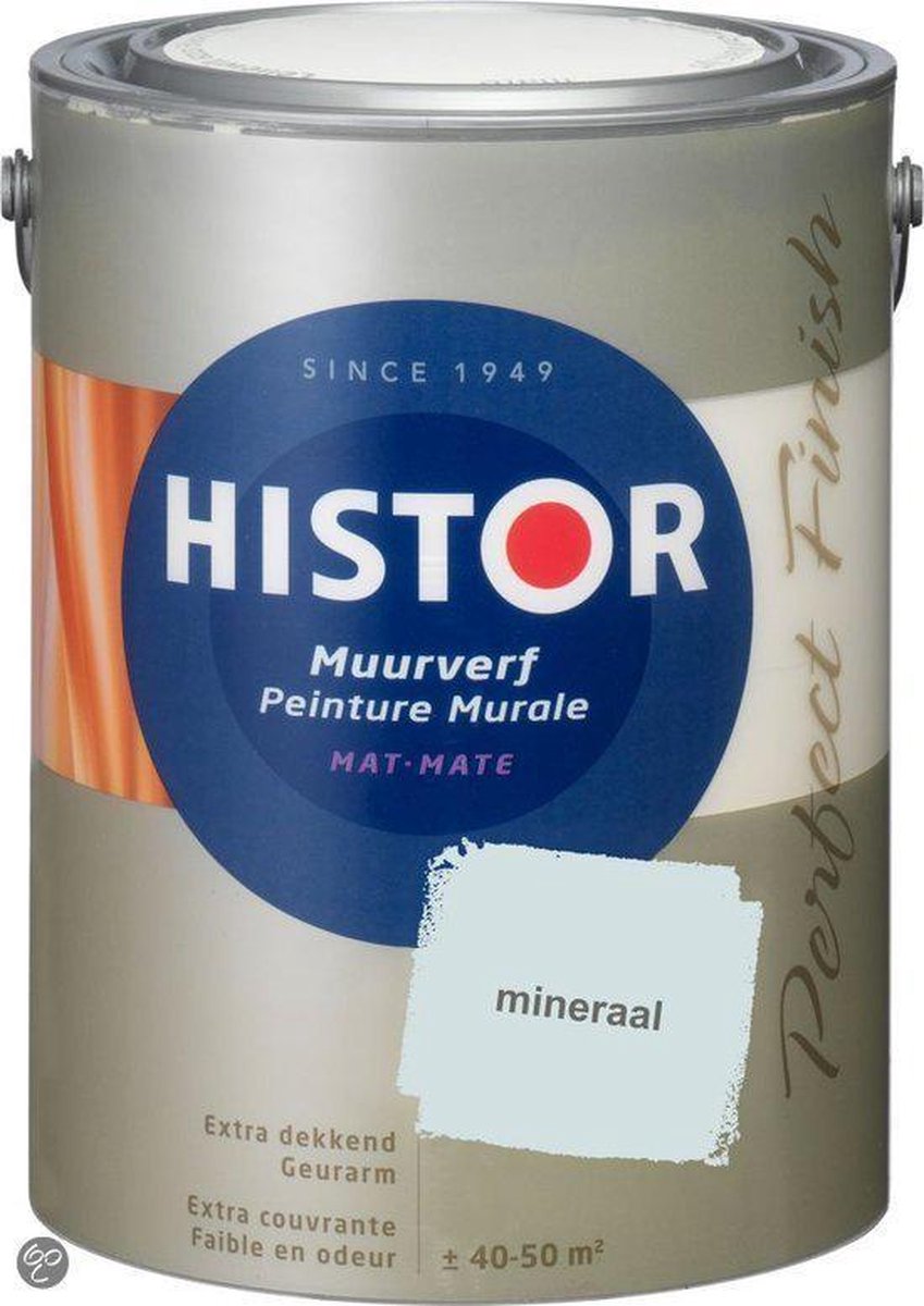 Kliniek zadel Blind vertrouwen Histor Perfect Finish Muurverf Mat 5 liter - Mineraal | bol.com