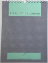 A-Journal verjaardagskalender - Grijs groen