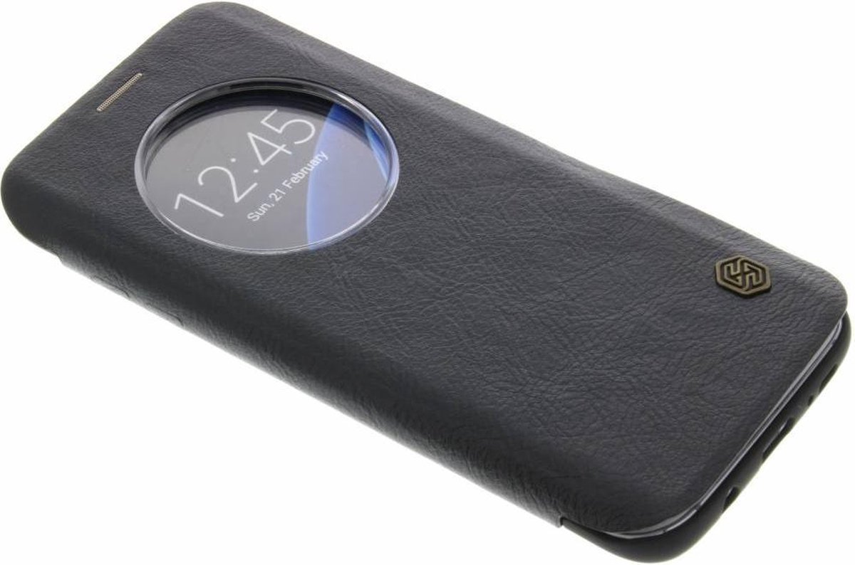 Nillkin Qin Book Cover - Geschikt voor Samsung Galaxy S7 Edge - Zwart