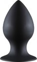 Lola Toys - BackDoor Black Edition - Thick Anal Plug - Dikke grote ronde buttplug met zuignap - Anaalplug - M - 9.5cm x 4.7cm - Zwart