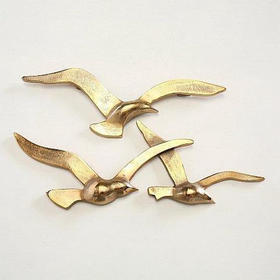 Aanvankelijk President zacht Wand - Decoratie - Vogels - Goud - 35 cm | bol.com