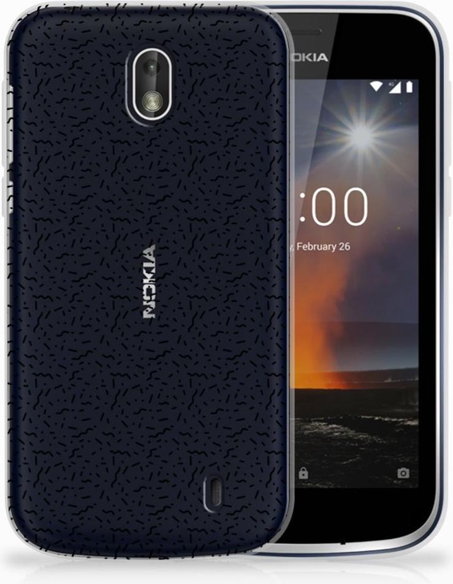 Nokia 1 TPU bumper Stripes Dots