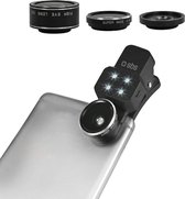 SBS Mobile Universele Camera Lens Kit 4 in 1 voor Smartphone