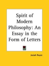 Spirit of Modern Philosophy
