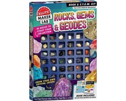 Klutz Rocks, Gems and Geodes Maker Lab STEM Kit Multi, 8 x 15 x 115