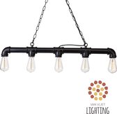 Waterleiding hanglamp 5 lichtpunten