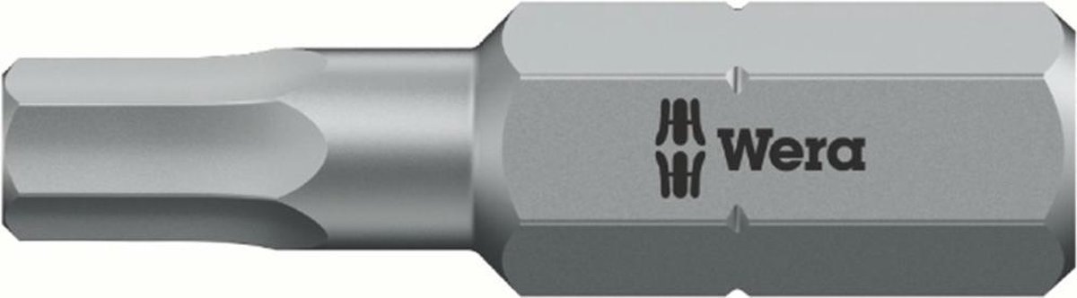 "Wera 5056340001 1/4"" Hex-Plus Inbus Bit - 10.0 x 25mm"