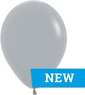 Amscan 20000782, Speelgoed ballon, Latex, Grijs, 30 cm, 50 stuk(s)