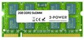 2-Power 2GB DDR2 800MHz SoDIMM 2GB DDR2 800MHz geheugenmodule