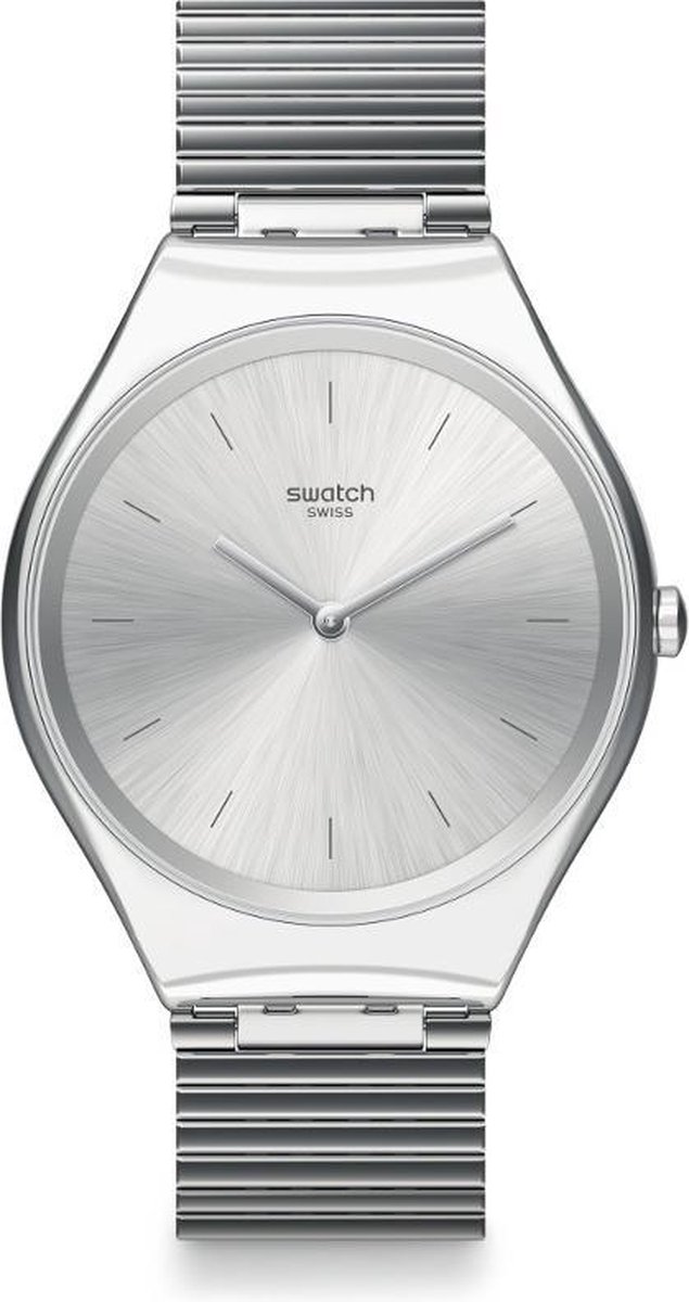 Swatch Skin Skinpole horloge - Zilverkleurig