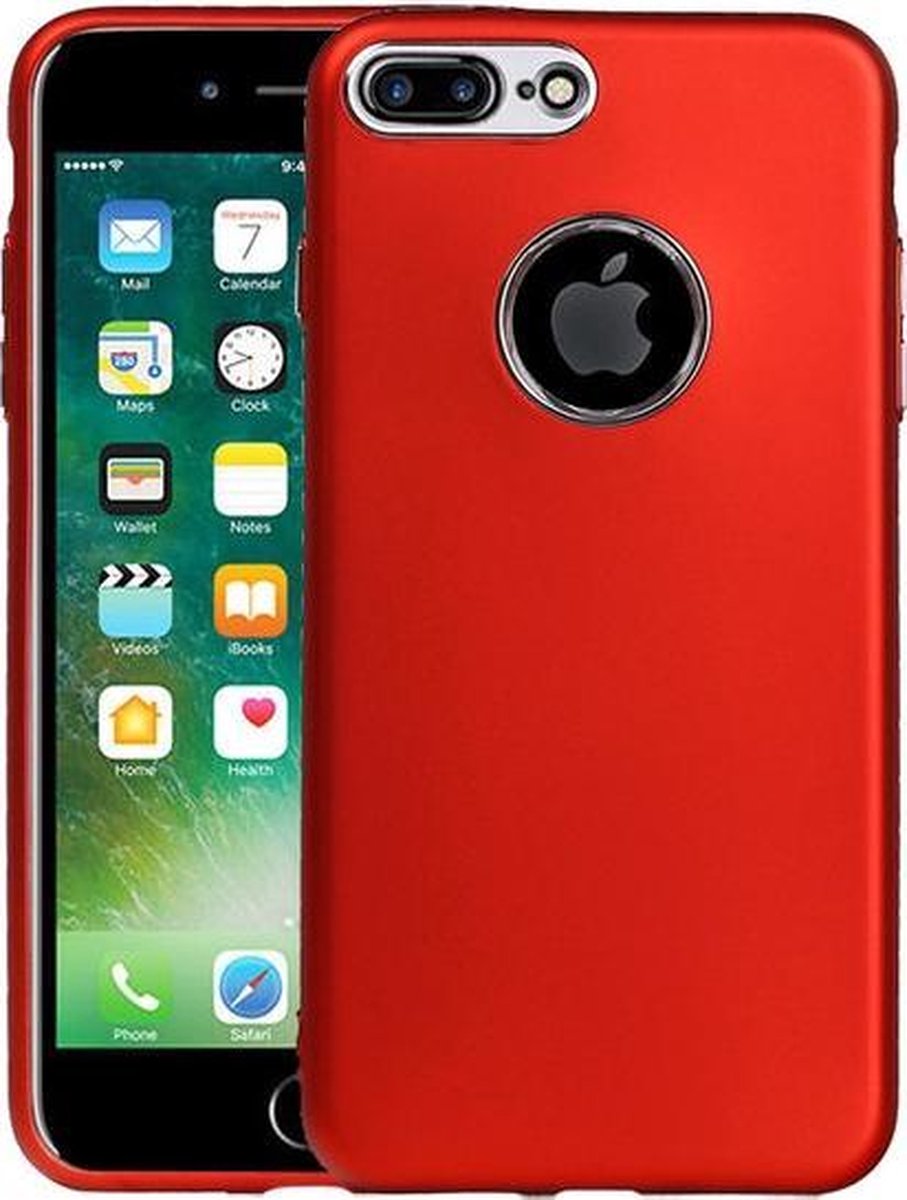 BestCases.nl Apple iPhone 6 Plus / 6s Plus Design TPU back case hoesje Rood
