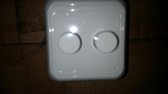 duo dimmer compleet gl/hal 2x 230/12v wit