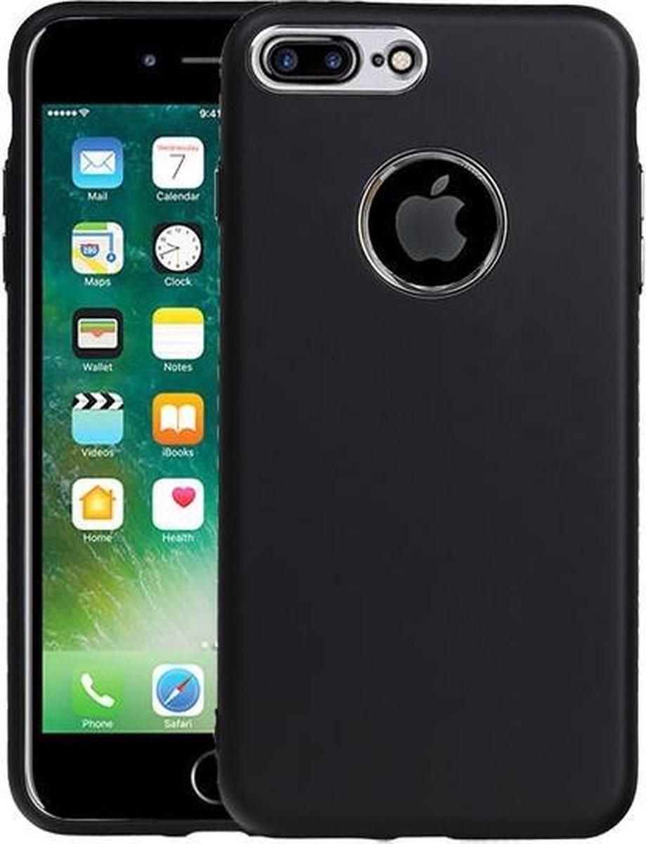 BestCases.nl Apple iPhone 6 Plus / 6s Plus Design TPU back case hoesje Zwart