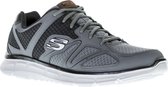 Skechers Verse - Flash Point Sneaker Heren Sneakers - Maat 46 - Mannen - grijs/zwart/oranje