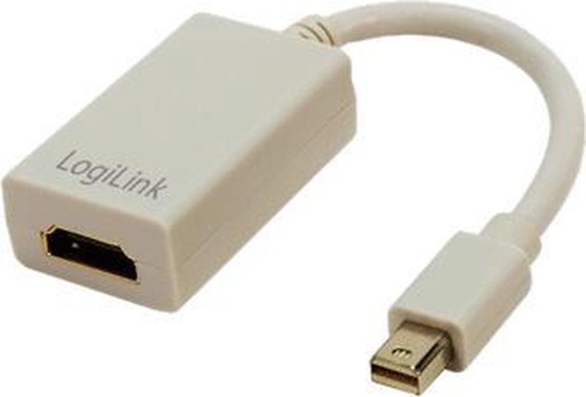 LogiLink Mini DisplayPort / HDMI Adapter 0,1 meter HDMI Type A (Standaard) Grijs