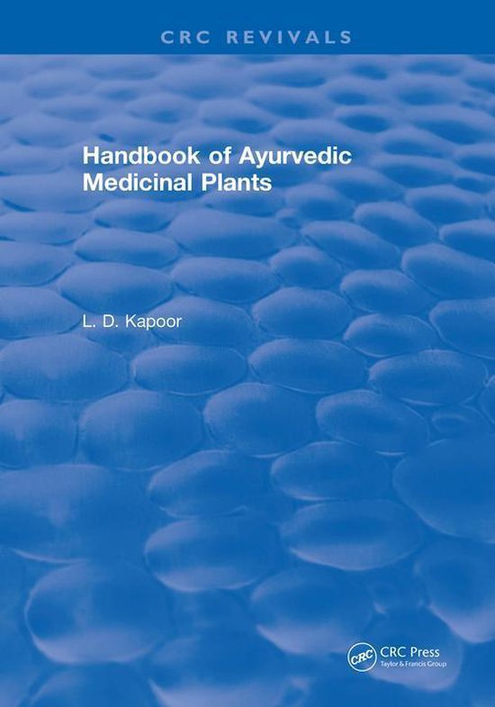 CRC Handbook of Ayurvedic Medicinal Plants - cover